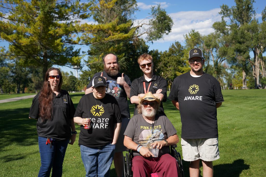 Aware group picture - who we are.